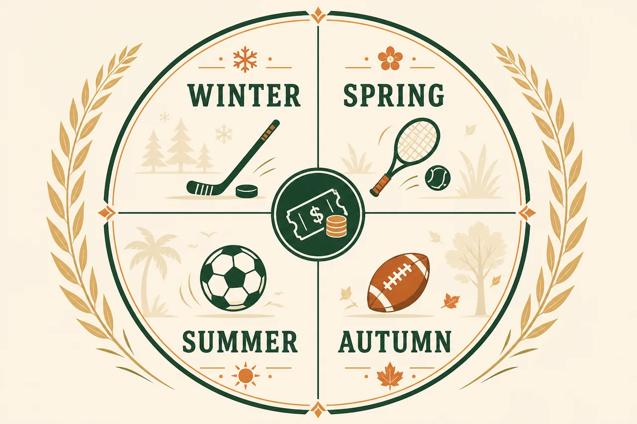 Four seasons calendar of sports betting across the year for Serbian fans